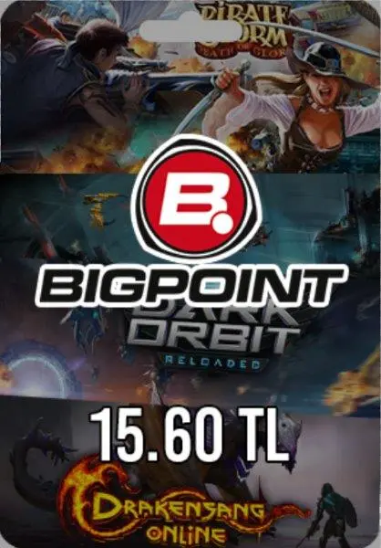 Bigpoint 15,60 TL Gutschein Bigpoint 15,60 TL Gutschein