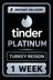 Tinder Platinum - 1 Week