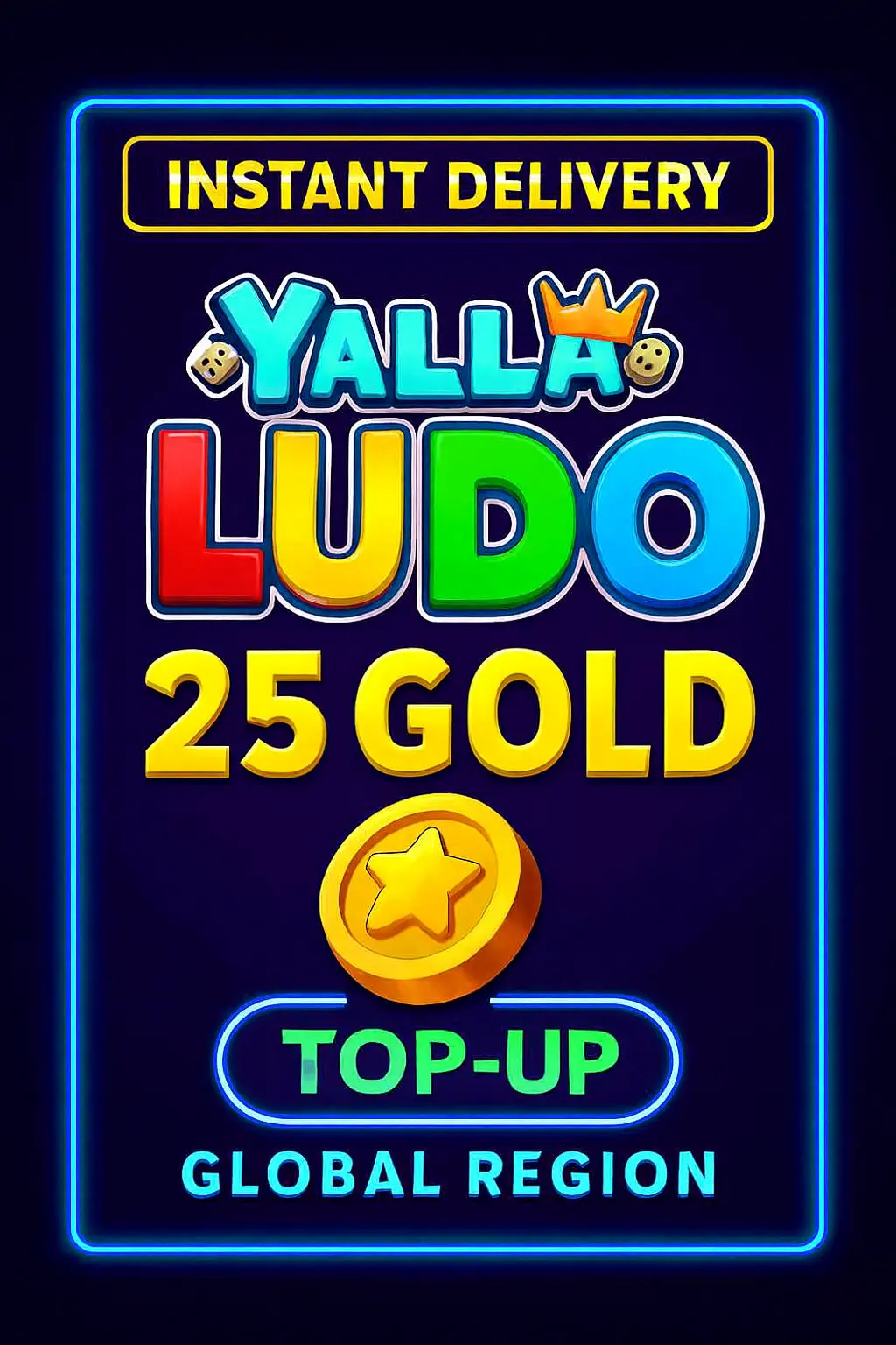 Yalla Ludo - USD 25 Zlato (Dopuna) Yalla Ludo - USD 25 Zlato (Dopuna)