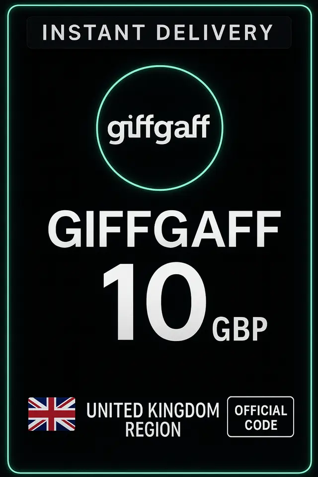 שובר טעינה giffgaff - 10 פאונד