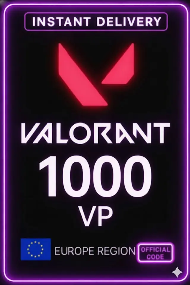 Valorant Points - 1000 VP (Servidor da UE)