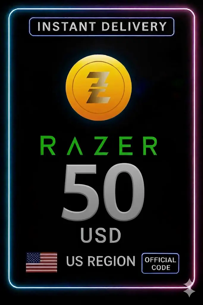 Razer Gold 50$ ABD Razer Gold 50$ ABD