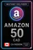 Amazon Geschenkkarte 50 CAD CA