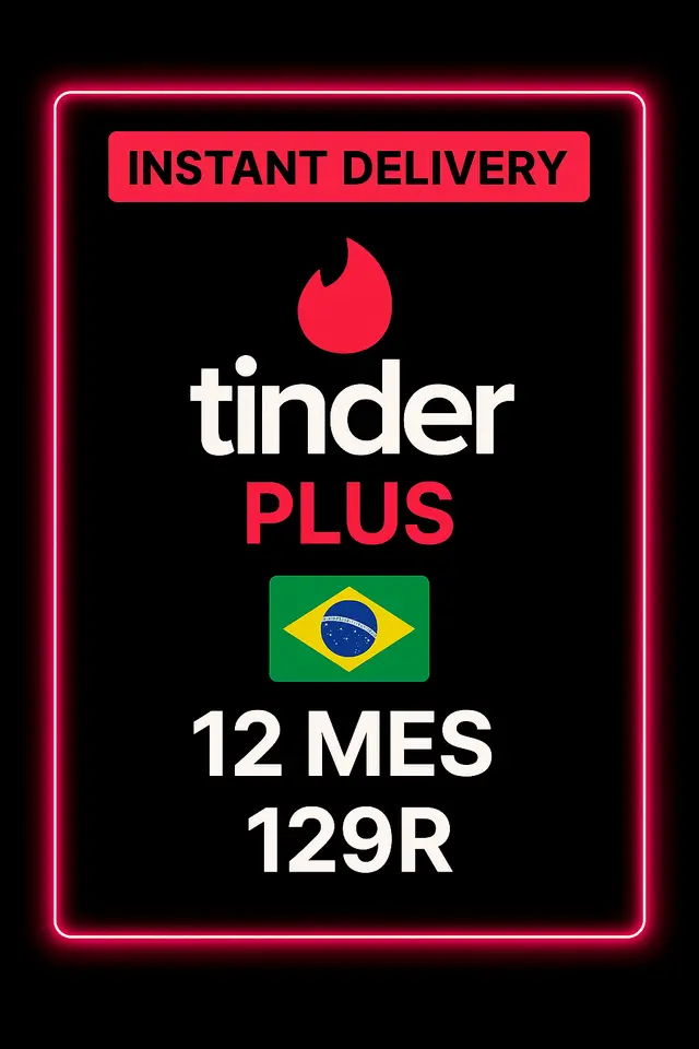 Tinder Plus 12 Months 129R - Brazil