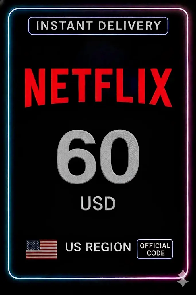 Netflix Gift Card - $60 (US) Netflix Gift Card - $60 (US)