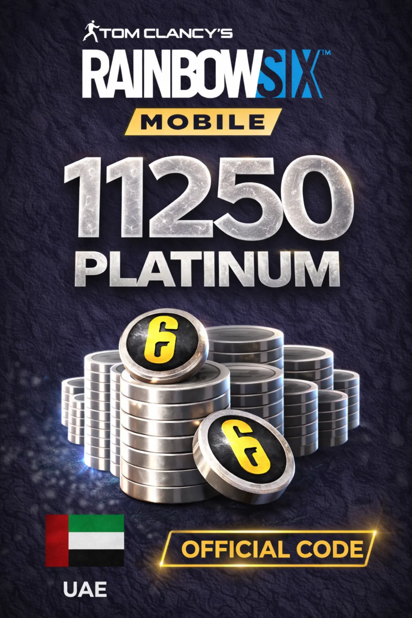 Rainbow Six Mobile - 11250 Platinum Code (UAE)