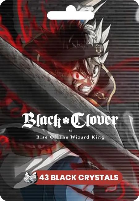 Black Clover Mobile - 43 Black Crystals (Global) Black Clover Mobile - 43 Black Crystals (Global)