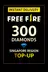 Free Fire 300 Diamonds Top-Up (Singapore)