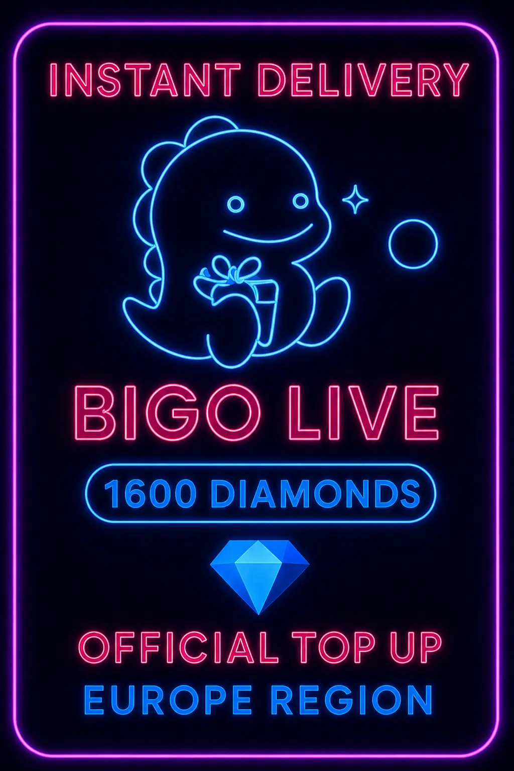 Bigo Live - 1600 Diamonds (Top-Up) (EU)