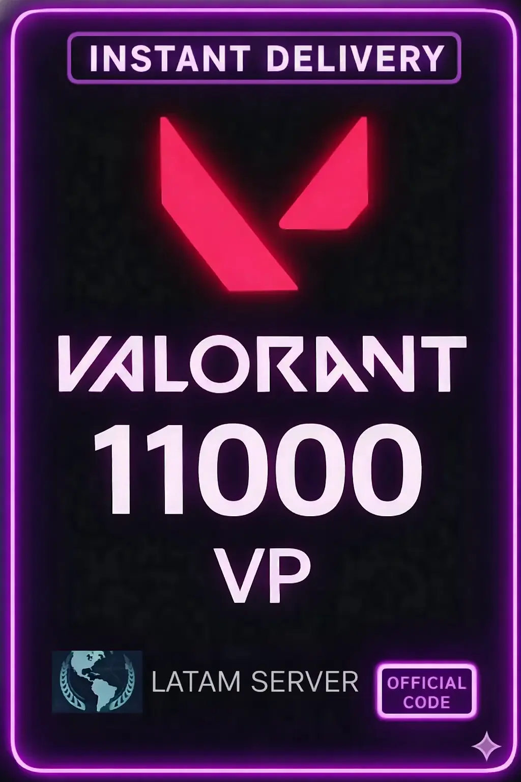 Valorant Points - 11000 VP (Latam Server)