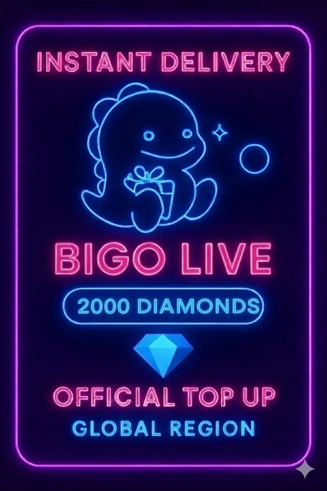 Bigo Live - 2000 Diamanten (Aufladung)