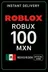 Roblox 100 MXN Game Card (MX)