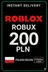 Roblox 200 PLN Game Card (PL)