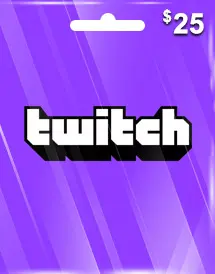 Tarjeta de regalo de Twitch 25$ Tarjeta de regalo de Twitch 25$