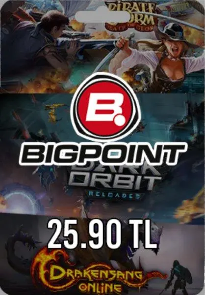 Bigpoint 25,90 TL Gutschein Bigpoint 25,90 TL Gutschein