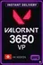 Valorant Points - 3650 VP (Hong Kong)