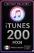 iTunes Gift Card 200 MXN MX