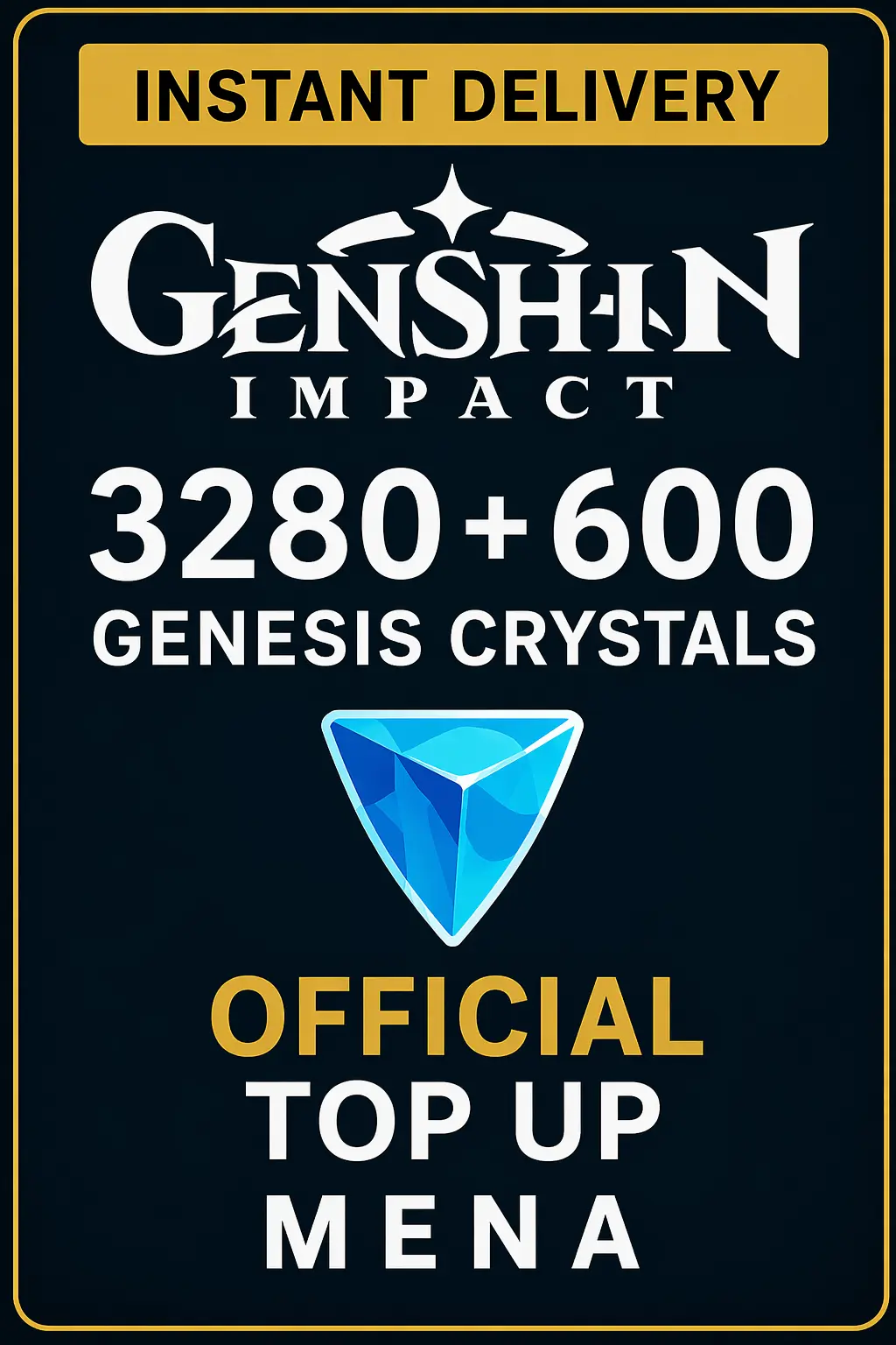 Genshin Impact 3280 + 600 Genesis Crystals Top Up (MENA)