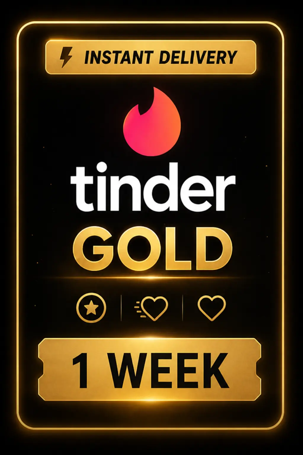 Tinder Gold Code - 1 Week