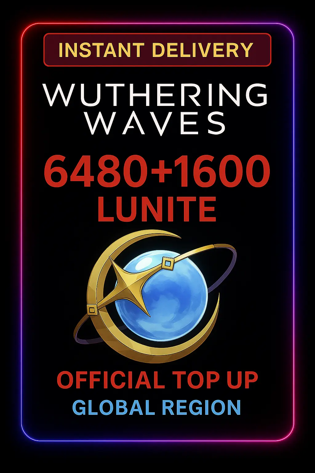 Wuthering Waves - 6480 + 1600 Luniten (Aufladung)
