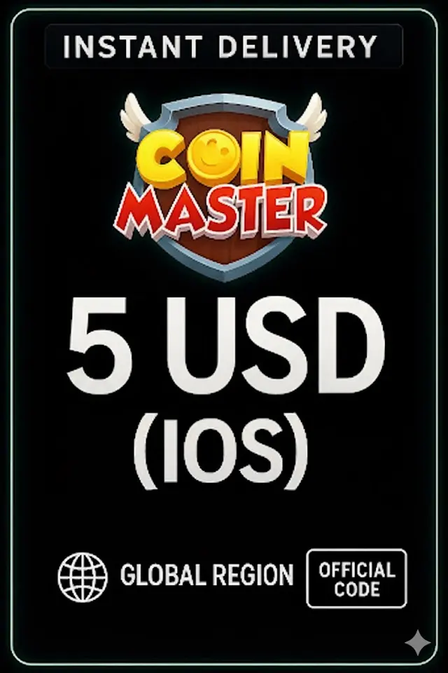 Coin Master (IOS) - 5 $ Ameerika Ühendriikide dollarit