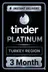 Tinder Platinum - 3 Month