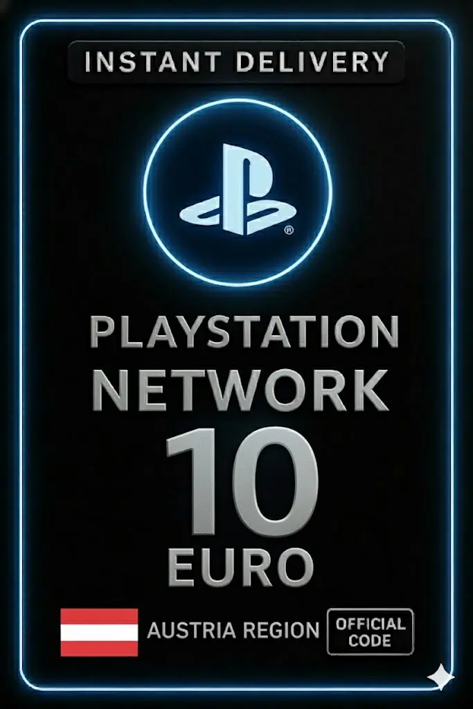 Playstation PSN Kártya 10 Euro AT Playstation PSN Kártya 10 Euro AT