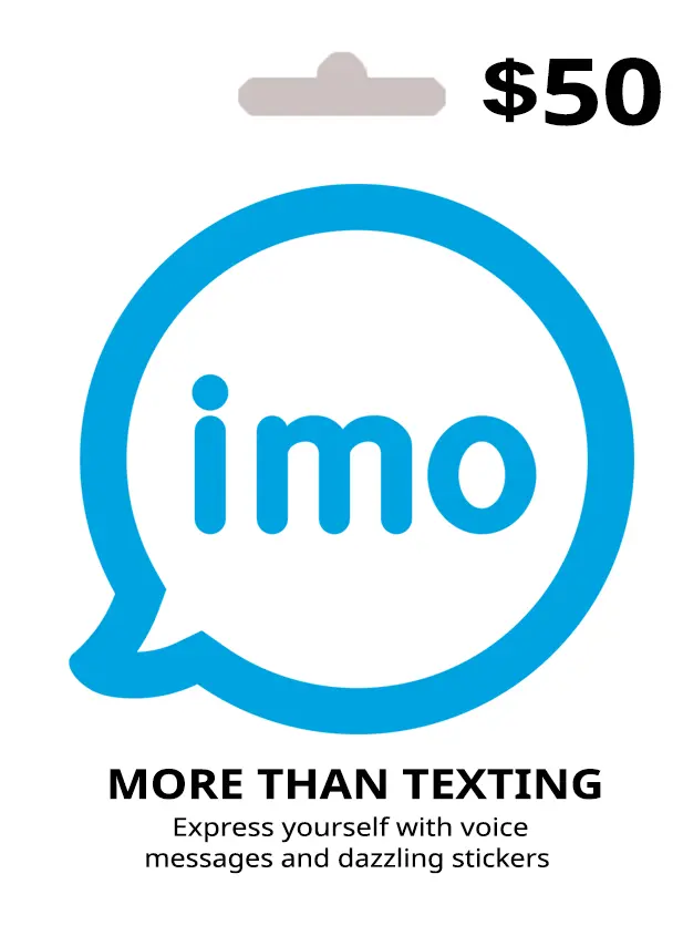 بطاقة هدايا IMO (imo) - 50$ بطاقة هدايا IMO (imo) - 50$