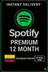 Spotify Colombia 12 Month