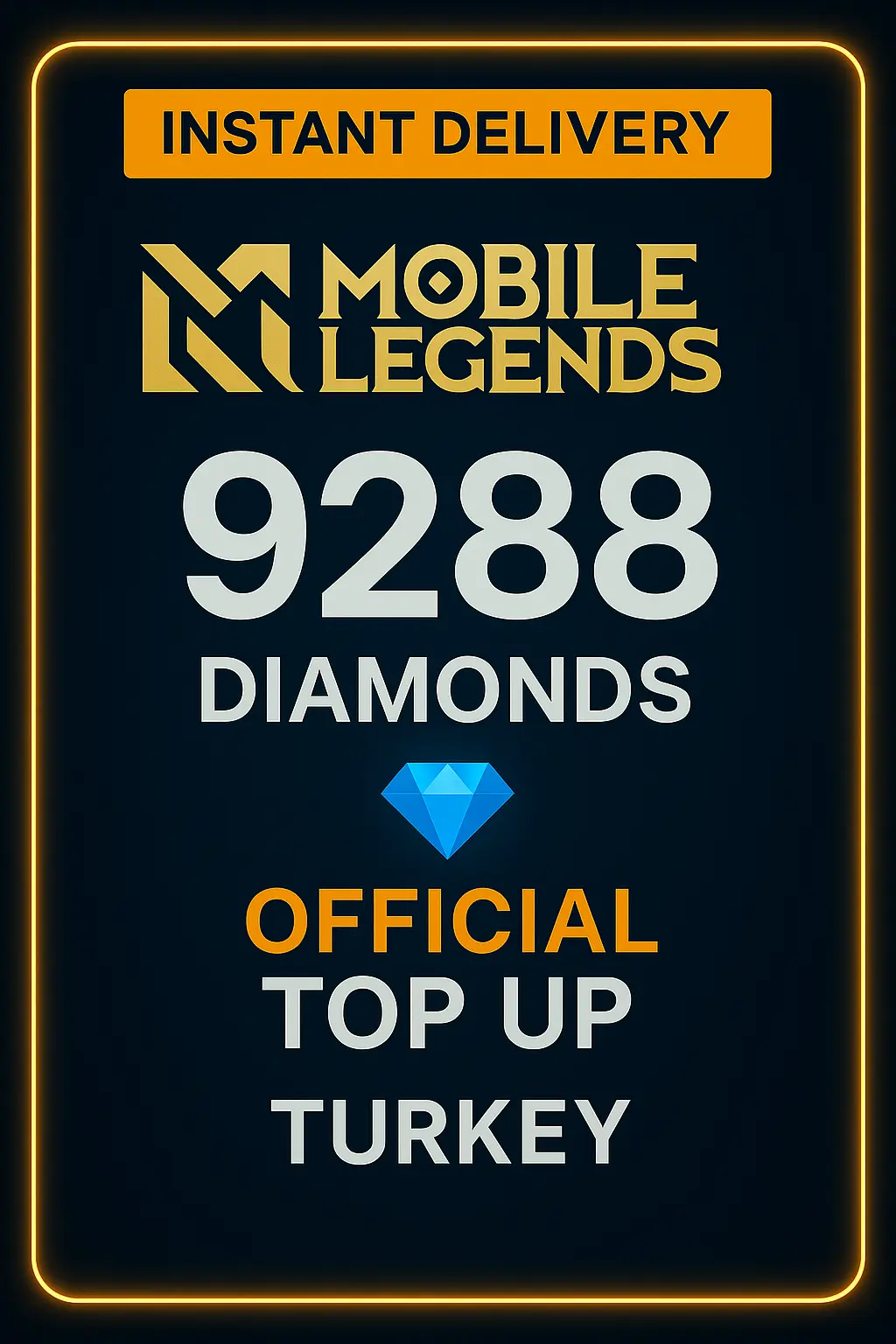 Mobile Legends 9288 Diamonds Top-Up (Turkey)