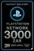 Playstation PSN Card 3000 ZAR ZA