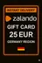Zalando Geschenkkarte - 25 EUR (DE)