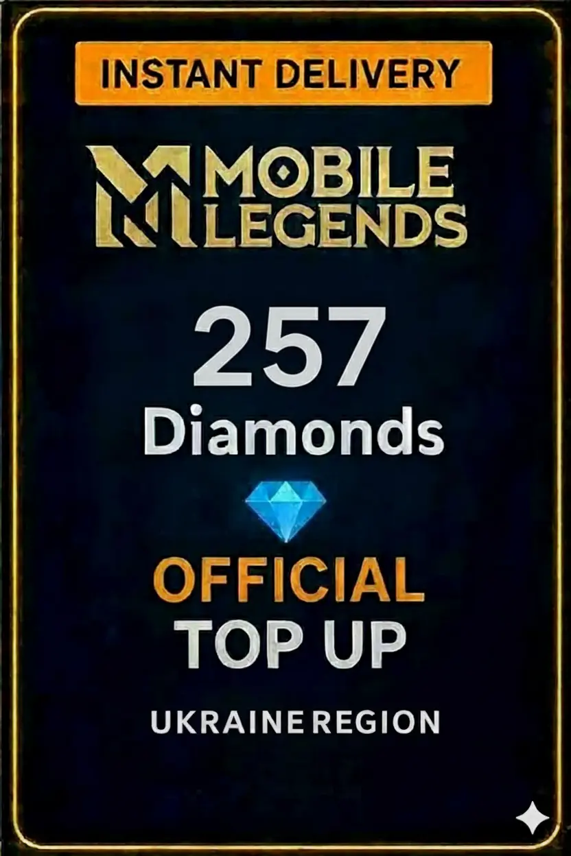 Mobile Legends - 257 Diamonds Top-Up (Ukraine)