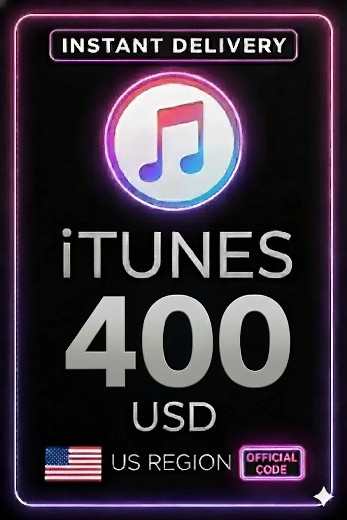 iTunes Geschenkkarte - 400 US$ iTunes Geschenkkarte - 400 US$