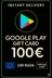 Google Play Geschenkkarte - Europa 100 €