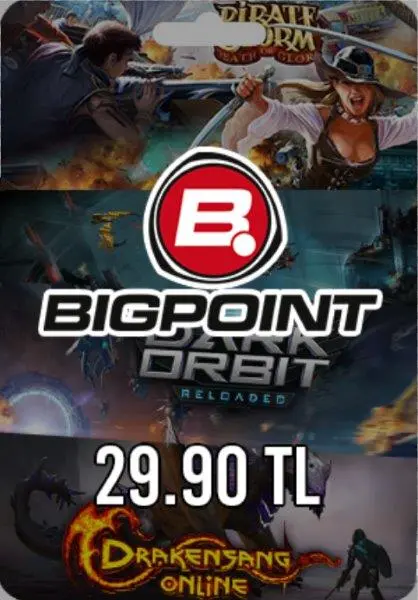Bigpoint 29,90 TL Gutschein Bigpoint 29,90 TL Gutschein
