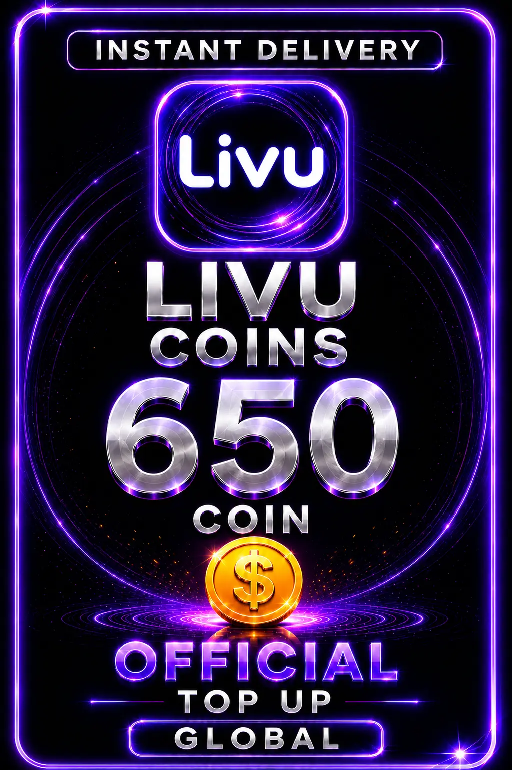 LivU - 650 Coins Top Up (Global)