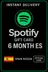 Spotify บัตรของขวัญสเปน - 6 เดือน ES