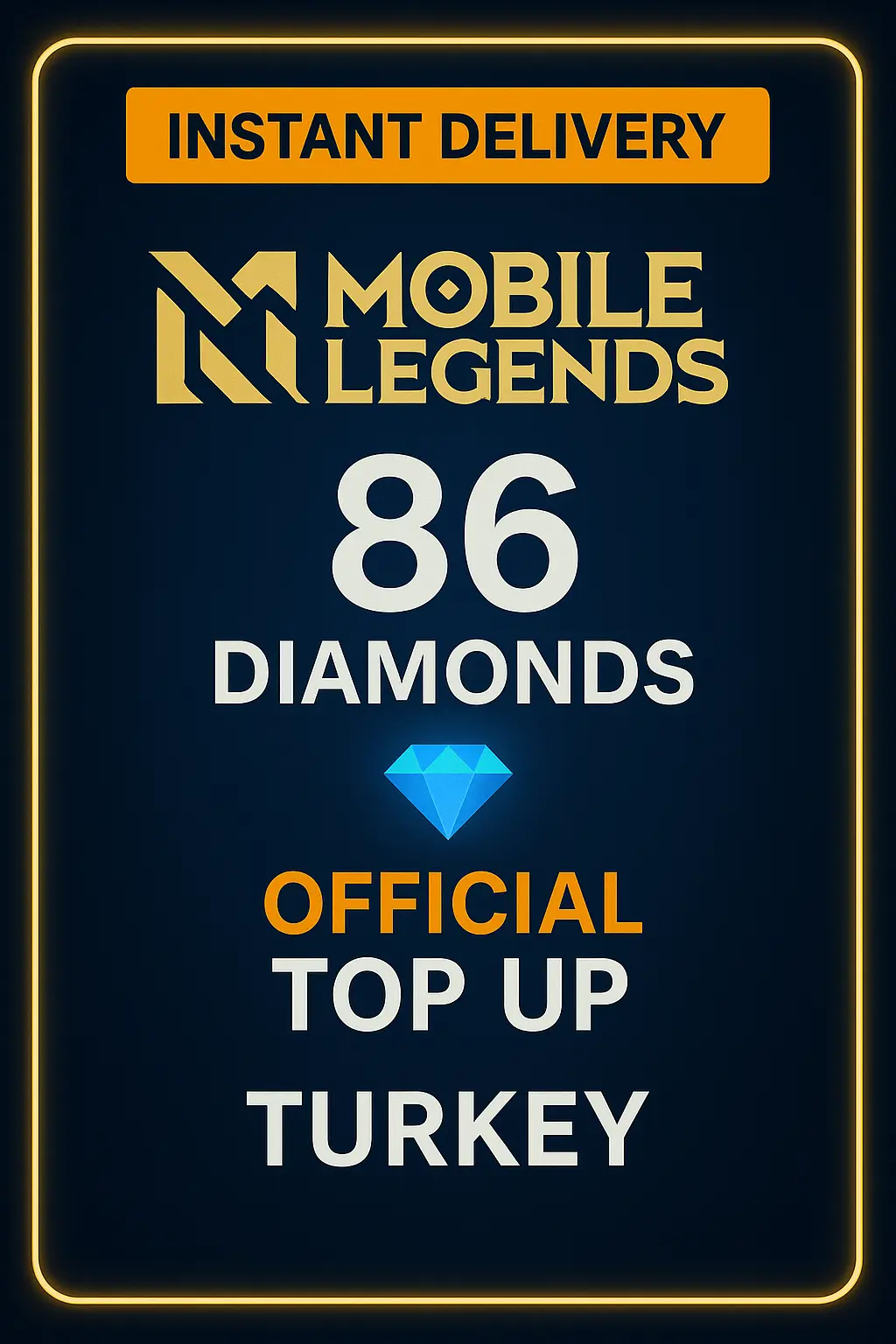 Mobile Legends 86 Diamonds Top-Up (Turkey)