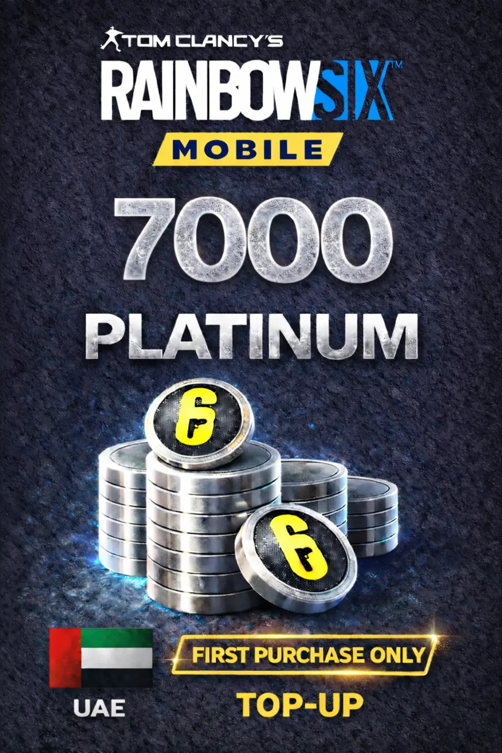 Rainbow Six Mobile - 7000 Platinum (FIRST PURCHASE ONLY) (UAE)