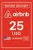Airbnb бэлгийн карт - 25$