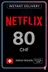 Netflix Geschenkkarte 80 CHF