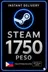 Steam Wallet Code 1750 Peso PH