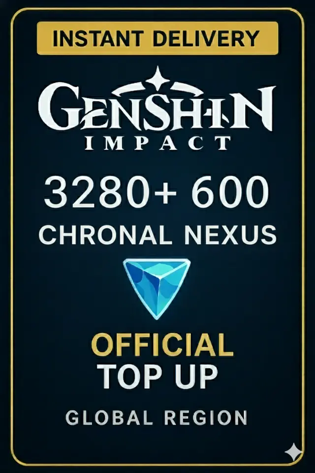 Genshin Impact - 3280 + 600 Recarga de Nexus Cronal