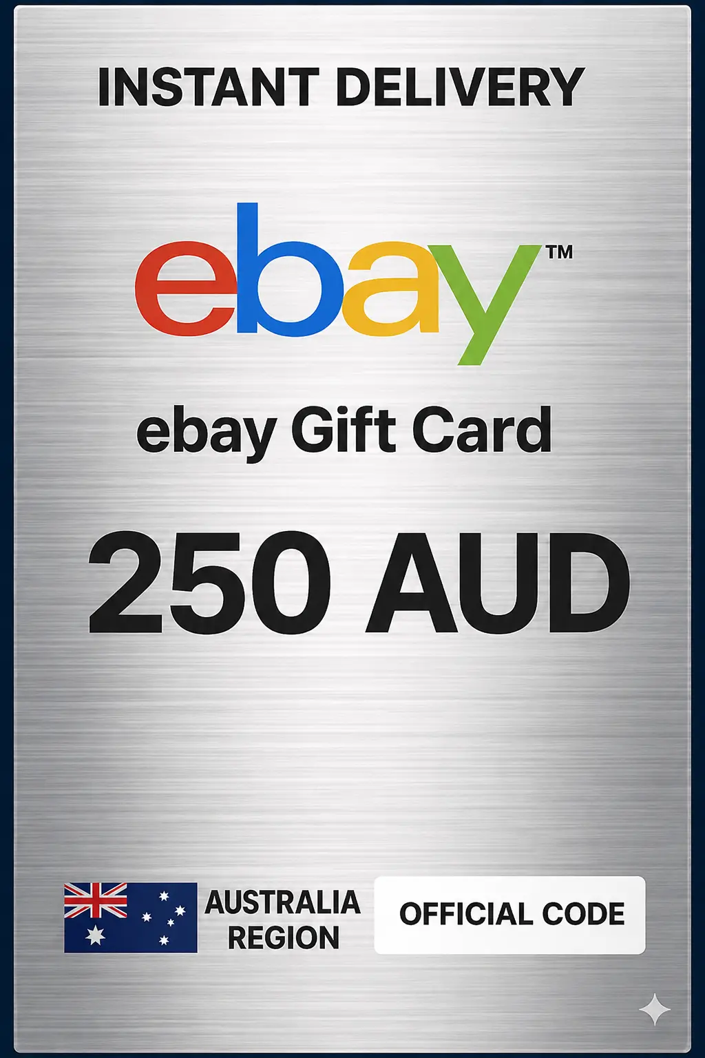 eBay Gift Card 250 AUD