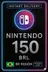 Nintendo eShop Card - 150 BR