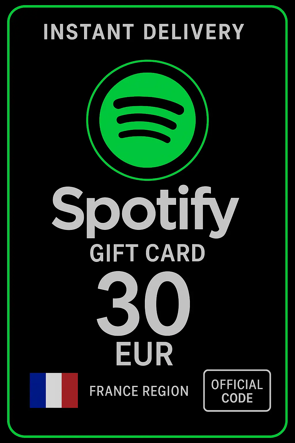 Spotify Gift Card France - 30 EUR FR Spotify Gift Card France - 30 EUR FR