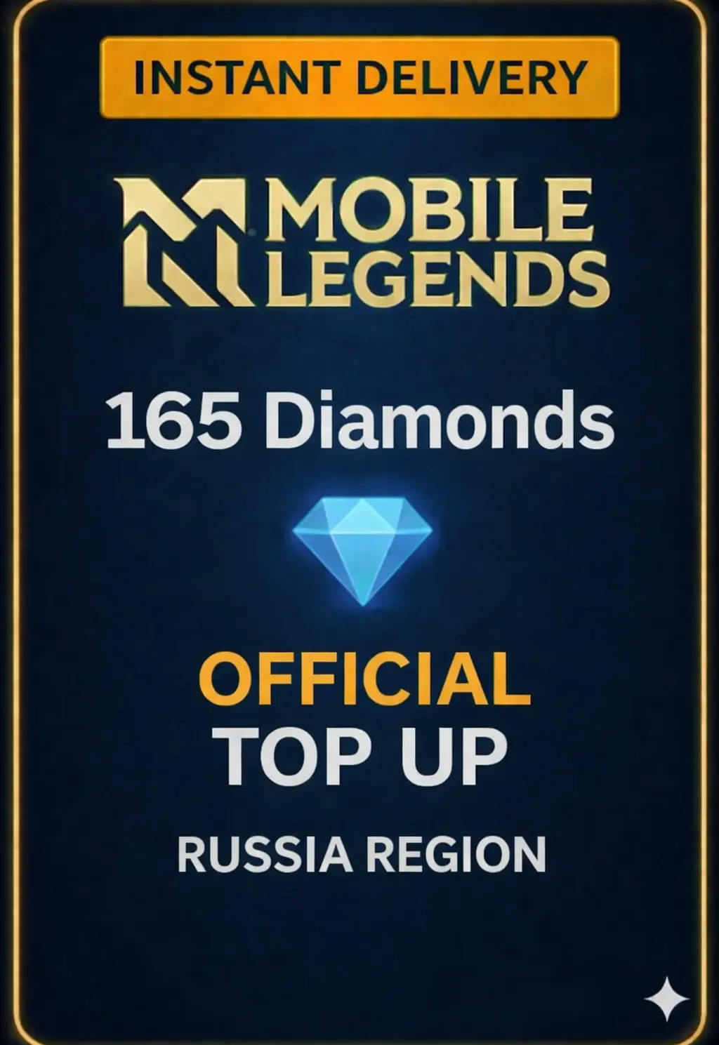 Mobile Legends 165 Diamonds Top-Up (Russia)
