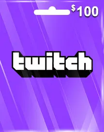 Tarjeta de regalo de Twitch 100$ Tarjeta de regalo de Twitch 100$