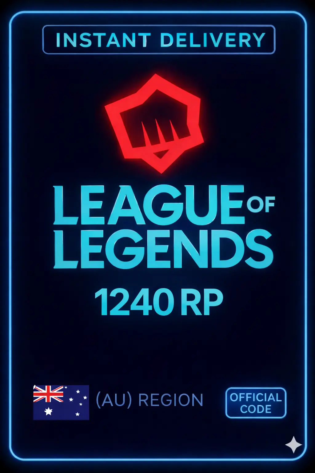 Riot Points - 1240 RP (Australia)